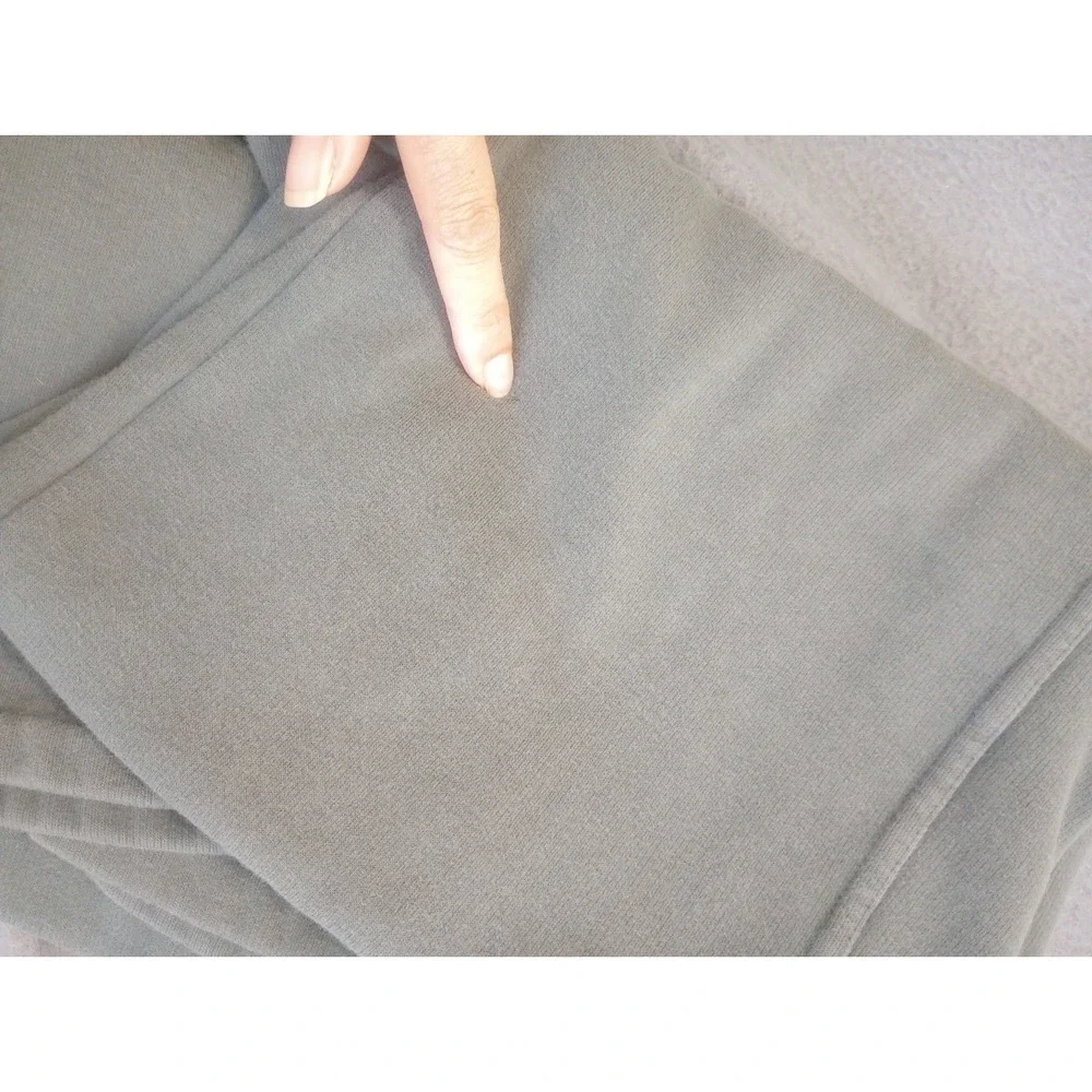 Lands End Serious Sweats Wide Leg Womens Size XS Green Athleisure Lounge